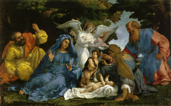 Holy Family with St. John the Baptist by Lorenzo Lotto