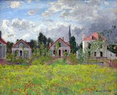 Houses at Argenteuil by Claude Monet