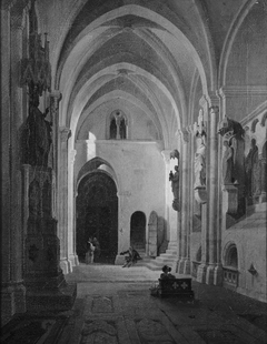 Interior of the Cathedral at Bamberg by Max Albert Hauschild