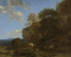 Italian Landscape by Nicolaes Pietersz. Berchem