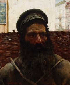 Jew with a basket. by Józef Pankiewicz