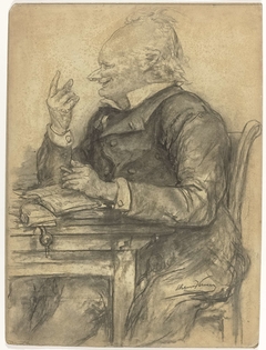 Karikatuurportret van Johannes Henricus Hingman by Elchanon Verveer