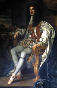 King Charles II of England in Garter Robes by Peter Lely