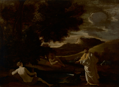 King Midas Turns an Oak Branch to Gold by Nicolas Poussin