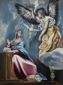 La Anunciación (El Greco, copias del lienzo de Toledo-Ohio) by El Greco