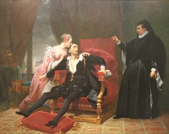 La mort de Charles IX by Raymond Monvoisin