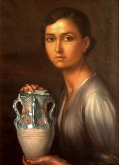 La niña de la jarra by Julio Romero de Torres