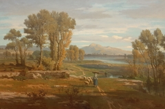 Lac de Laffrey. Effet de soleil by Claude Pollet