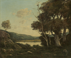 Landscape by Henri Harpignies