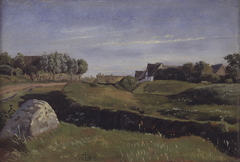 Landscape near Vejby seen from the North. Afternoon Light by Johan Lundbye