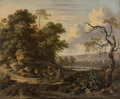 Landscape with a Man Riding a Donkey by Jan Wijnants