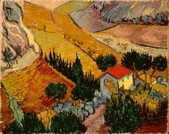 Landscape with House and Ploughman by Vincent van Gogh