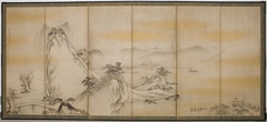 Landscape with Mountains and Lakeshore by Unkoku Tōyo