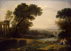 Landscape with the rest on the Flight into Egypt (Noon) by Claude Lorrain