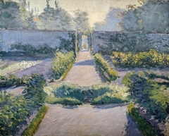 Le jardin potager, Yerres by Gustave Caillebotte