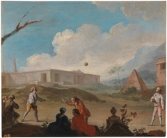 Le Jeu de balle. by Charles Joseph Flipart