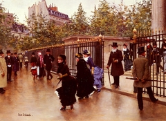 Leaving La Madeleine, Paris by Jean Béraud