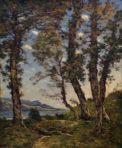 Los robles by Henri Harpignies