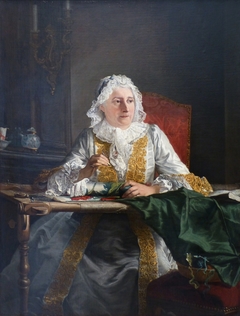 Madame Crozat by Joseph Aved