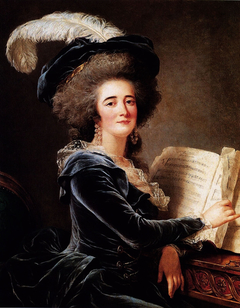 Madame de Selve faisant de la musique by Adélaïde Labille-Guiard