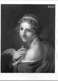 Mädchen mit Taube by Johann Baptist von Lampi the Elder