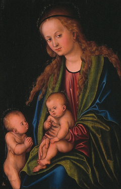 Madonna and Child and little John by Lucas Cranach the Elder