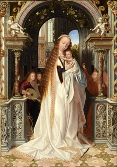 Madonna and Child with Angels by Quentin Matsys