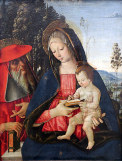 Madonna and Child with Saint Jerome by Pinturicchio