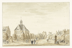 Markt te Emmerik by Jan de Beijer