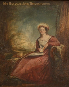 Mary Chare, Mrs Nicholas John Throckmorton (1806-1862) by circle of John Linnell the elder