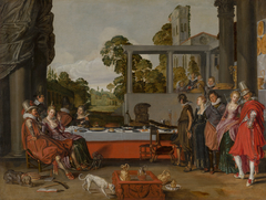 Merry Company on a Terrace by Willem Pieterszoon Buytewech