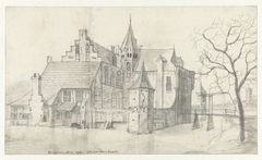 Middeleeuwse stadspoort by Jan Abrahamsz. Beerstraten