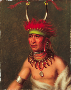 Monchousia (White Plume), Kansa by Charles Bird King