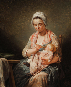 Mother Feeding her Child by Nicolas Bernard Lépicié