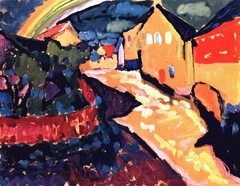 Murnau with Rainbow by Wassily Kandinsky