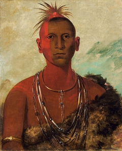 Náh-se-ús-kuk, Whirling Thunder, Eldest Son of Black Hawk by George Catlin