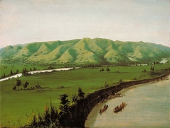 Nishnabottana Bluffs, 1070 Miles above St. Louis by George Catlin