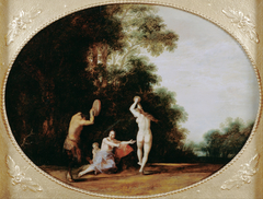 Nymphs and Satyr by Cornelis van Poelenburgh