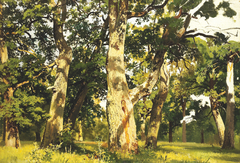 Oaks. Evening by Ivan Shishkin