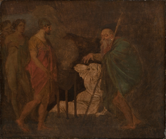 Odysseus Takes Counsel with Teiresias. From Homer´s Odyssey by Nicolai Abildgaard