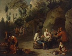 Peasant Family Sitting at the Table by Norbert van Bloemen