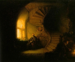 Philosopher in Meditation by Rembrandt