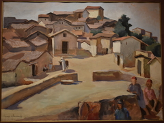 Place de village kabyle by Henri Clamens