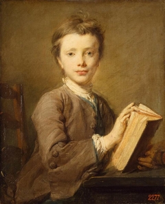 Portrait of a Boy with a Book by Jean-Baptiste Perronneau