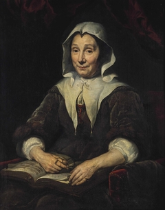 Portrait of a lady, aged 68 by Nicolaes Maes