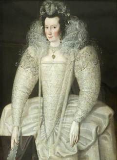 Portrait of a Lady (said to be Elizabeth Throckmorton, d.c.1647, Queen Elizabeth's Maid of Honour and Wife of Sir Walter Raleigh) by Robert Peake the elder