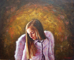 "Portrait of a little girl" by Οδυσσέας Οικονόμου