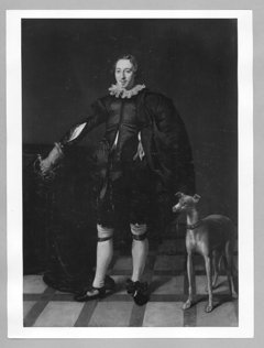 Portrait of a Man with a Greyhound by Thomas de Keyser