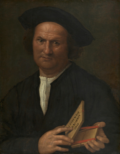 Portrait of a Man with a Puzzle by Anonymous