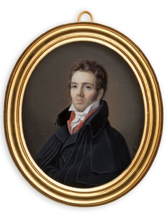 Portrait of a young man by Alphonse de Labroue